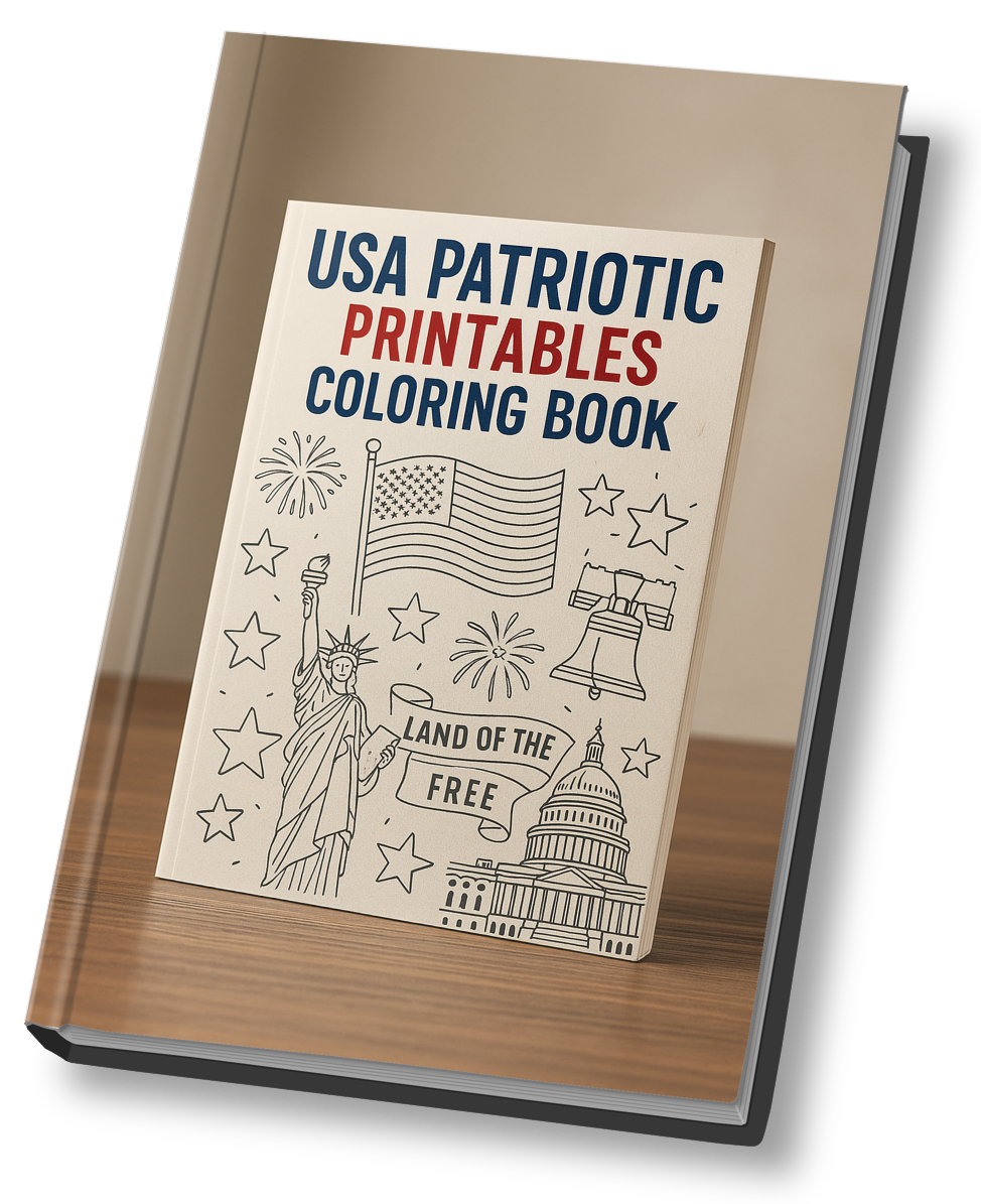 USA Patriotic Printables Coloring Book: A Fun-Filled Adventure for All Ages!