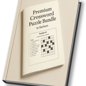 Premium Crossword Puzzle Bundle by Barbara