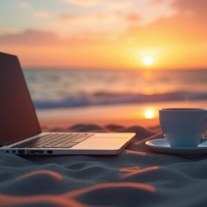 A Day in the Life of a Digital Nomad – Premium Illustration Pack (83 Images) | by Barbara