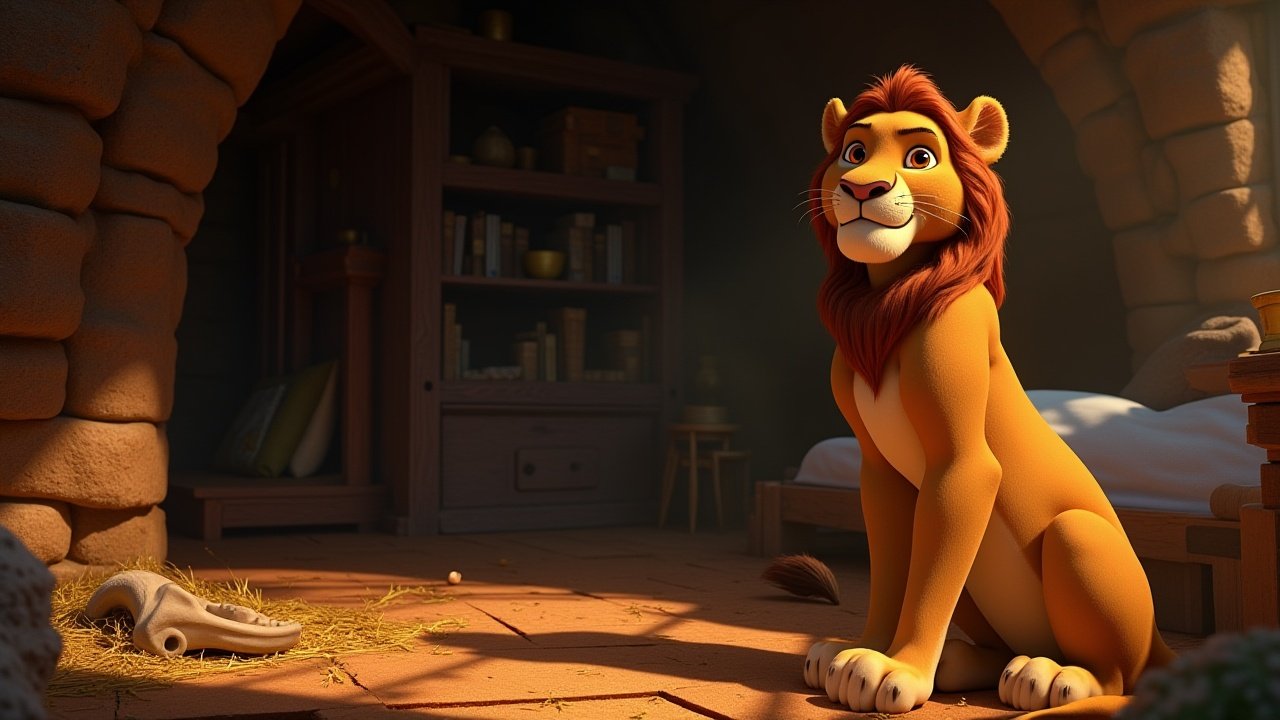 The Little Lion Who Dreamed of Stars (63 Images) | by Barbara