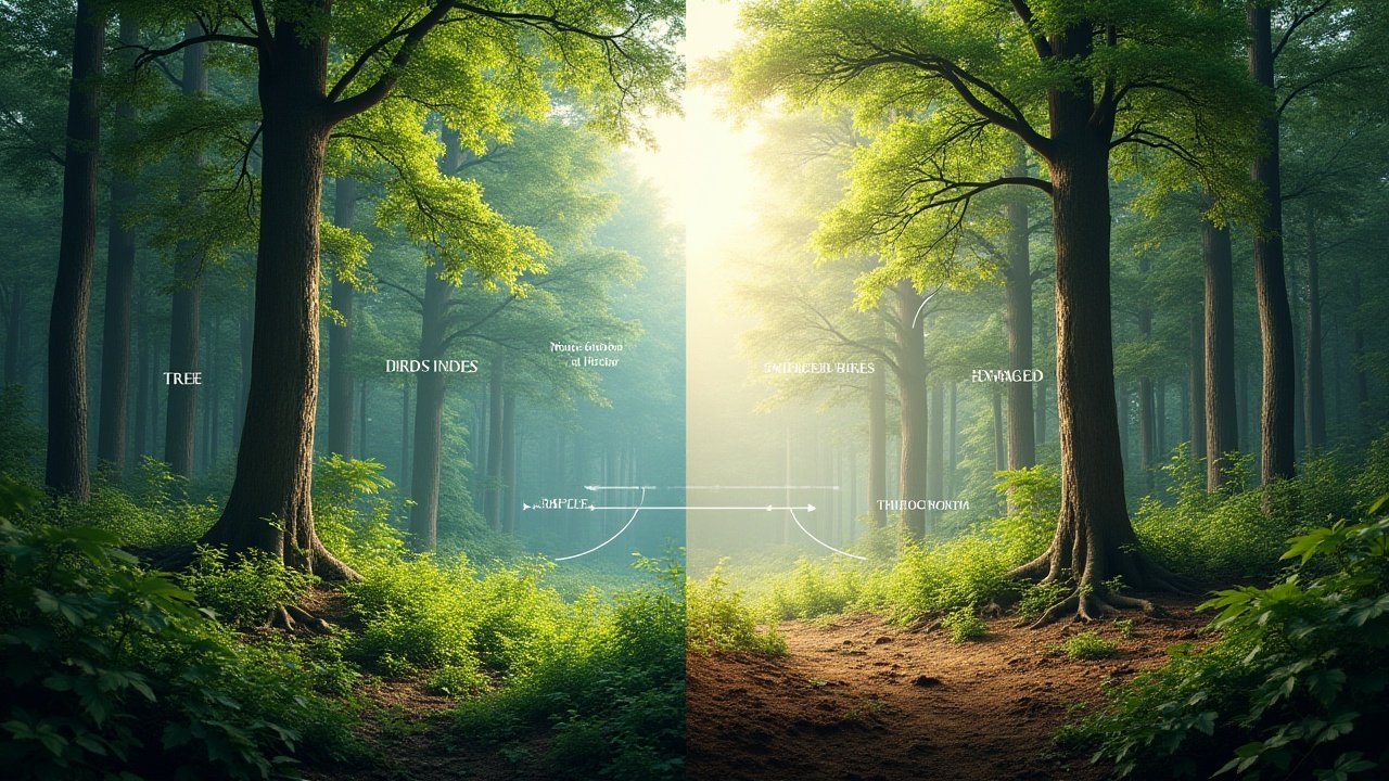 Maple and Beech Tree Habitats by Barbara