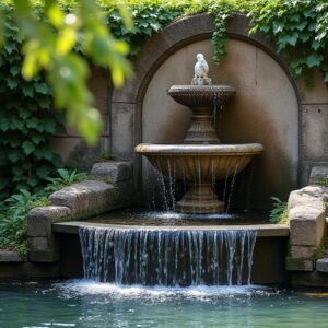 Fountain Garden Serenity by Barbara