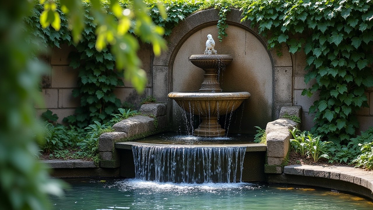 Fountain Garden Serenity by Barbara