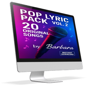 Pop Lyric Pack Vol. 2 – 20 Original Songs | by Barbara