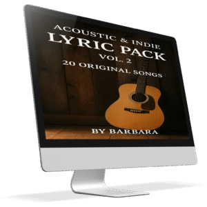 Acoustic & Indie Lyric Pack Vol. 2 – 20 Original Songs | by Barbara