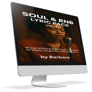 Soul & RnB Lyric Pack Vol. 1 – 10 Original Songs | by Barbara