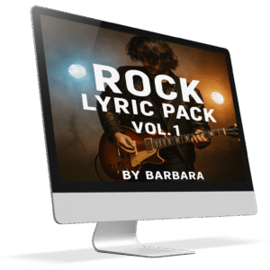Rock Lyric Pack Vol. 1 – 10 Original Songs | by Barbara: