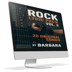 Rock Lyric Pack Vol. 2 – 20 Original Songs | by Barbara: