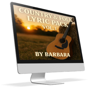 Country & Folk Lyric Pack Vol. 1 – 10 Original Songs | by Barbara: