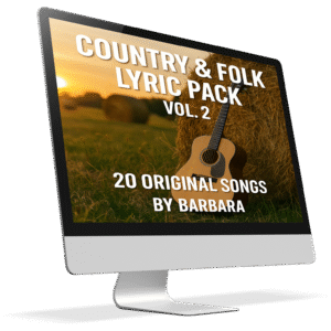 Country & Folk Lyric Pack Vol. 2 – 20 Original Songs | by Barbara: